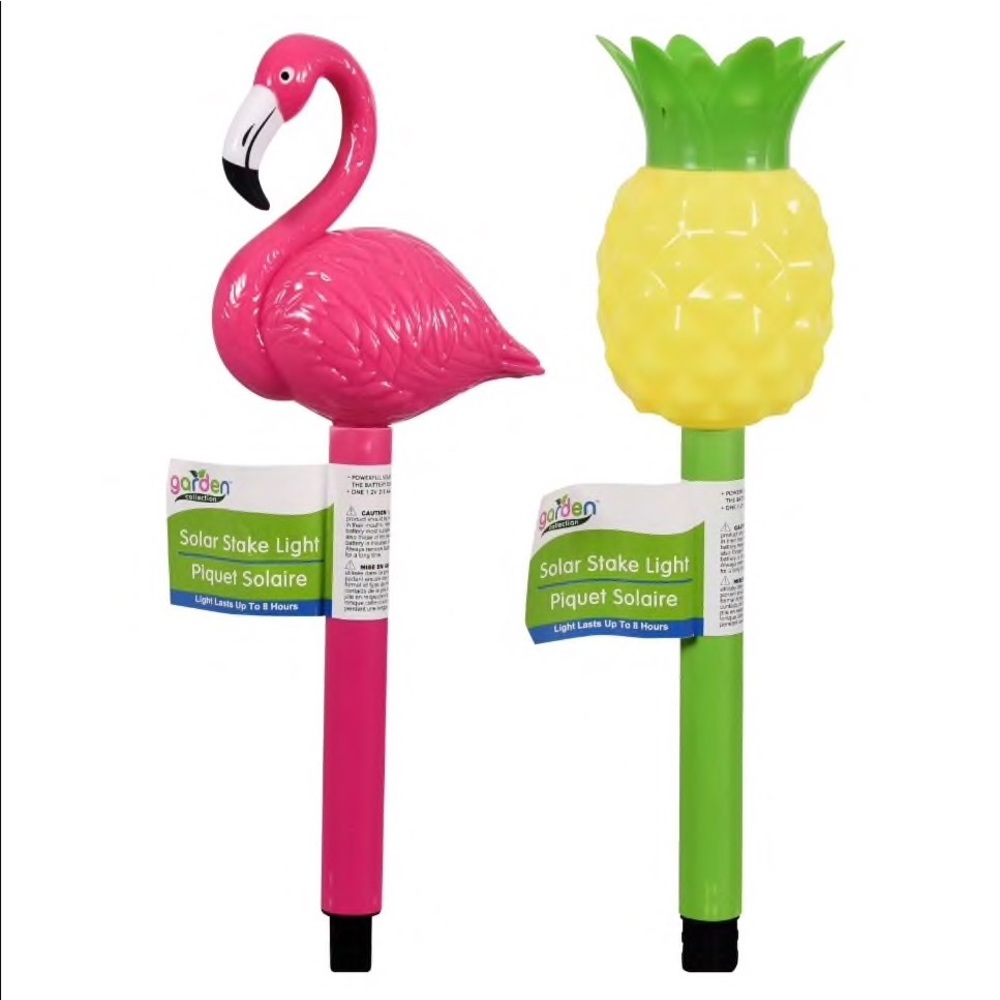 3 Flamingo or Pineapple Solar Lights - Picture 3 of 4